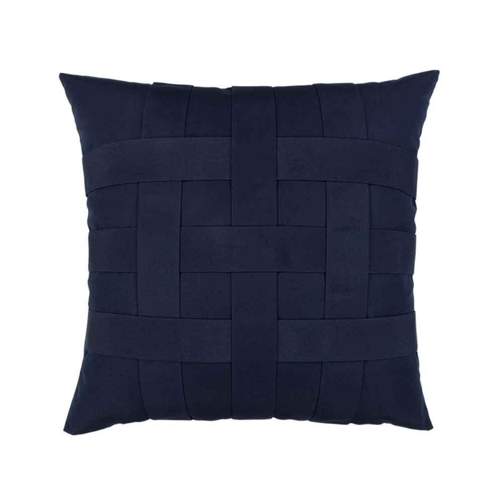 Elaine Smith Outdoor Basketweave Navy