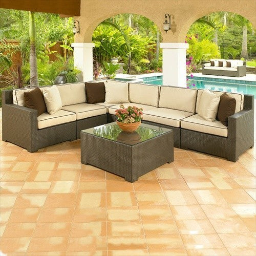Melrose Wicker Sectional Sofa