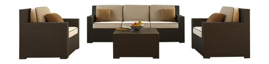 Malibu Wicker Sofa Set- 4 Piece