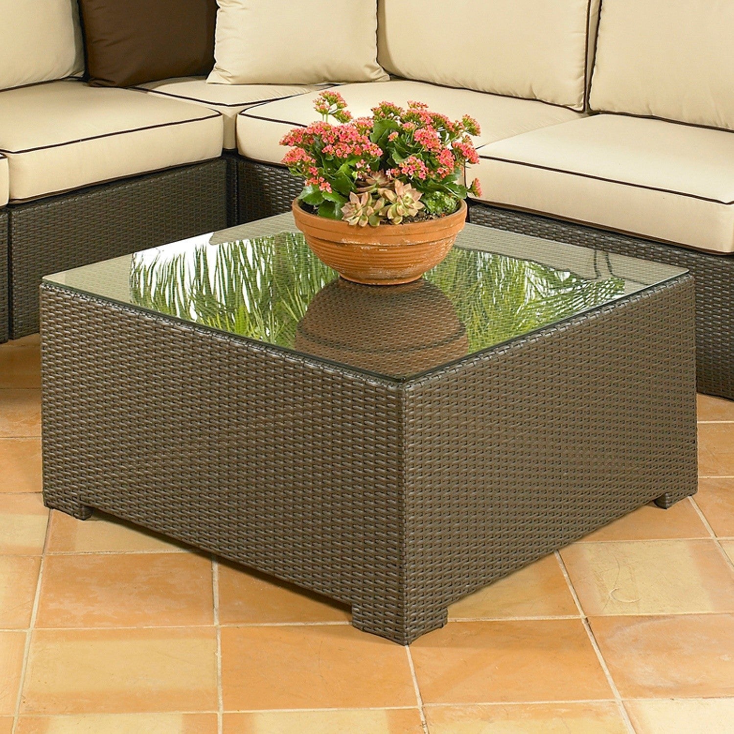 Malibu Coffee Table w/ Glass (Included)