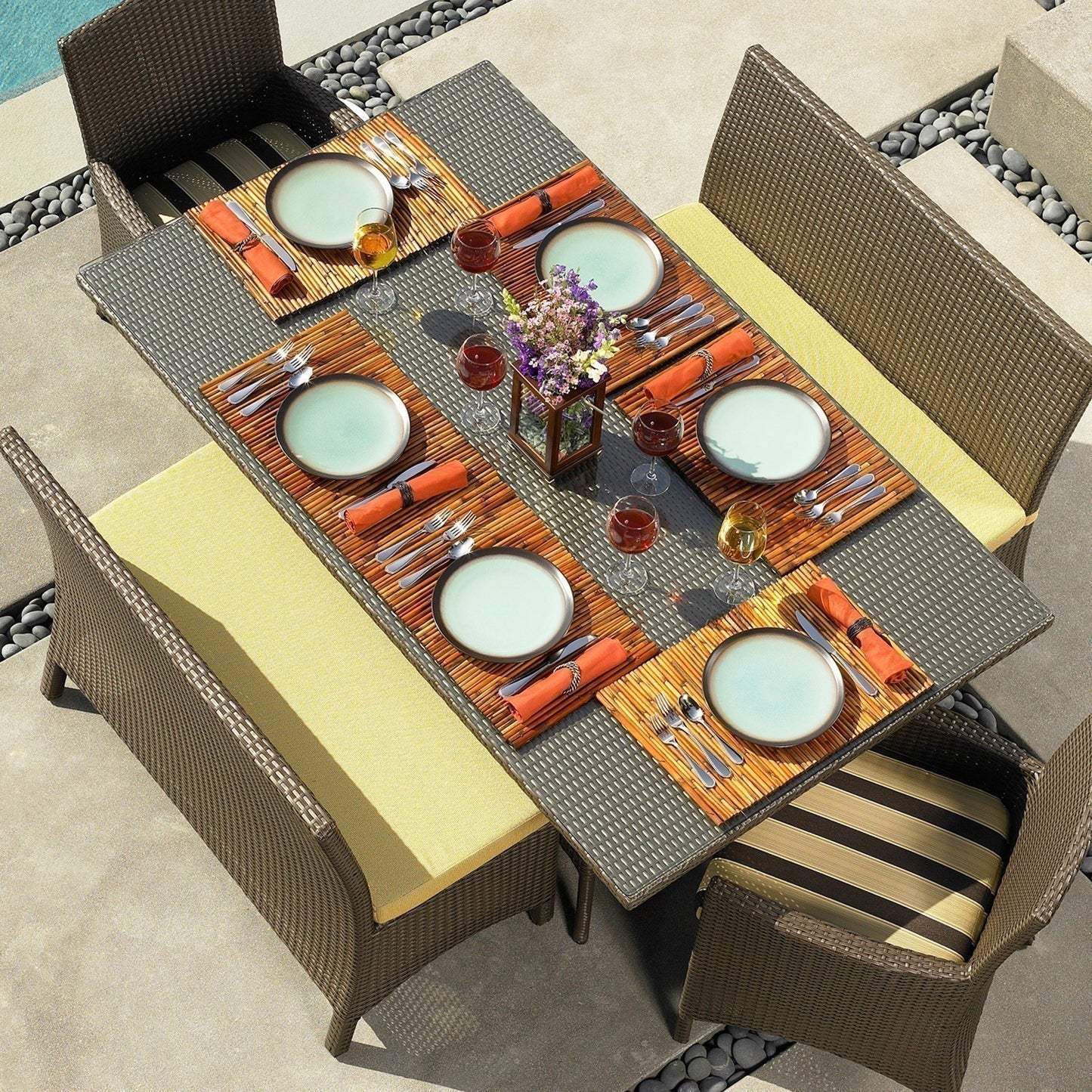 Malibu Dining Bench Lifestyle Image