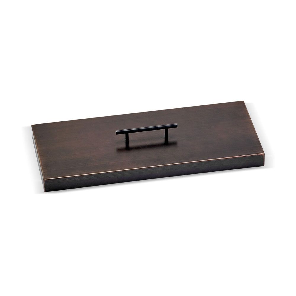 Oil Rubbed Bronze Stainless Steel Rectangular Burner Pan Cover