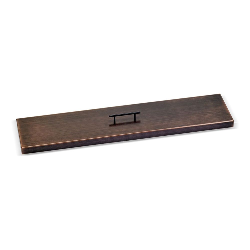 Oil Rubbed Bronze Stainless Steel Linear Burner Pan Cover