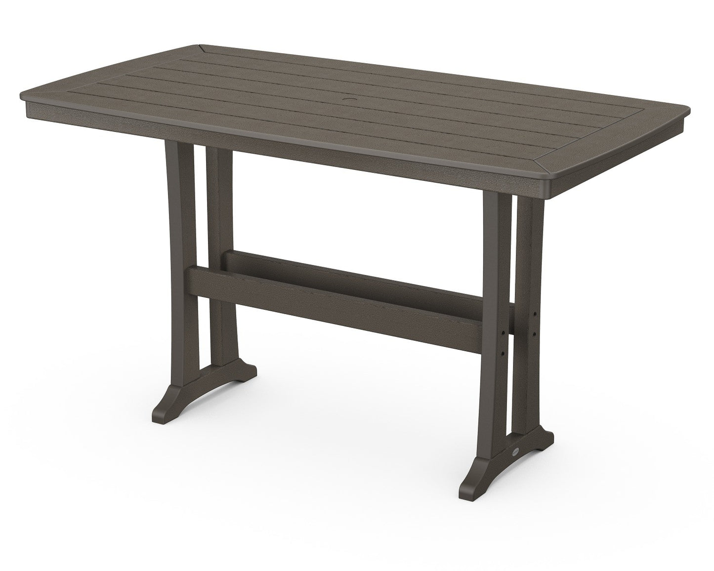 POLYWOOD Nautical Trestle 38" x 73" Bar Table