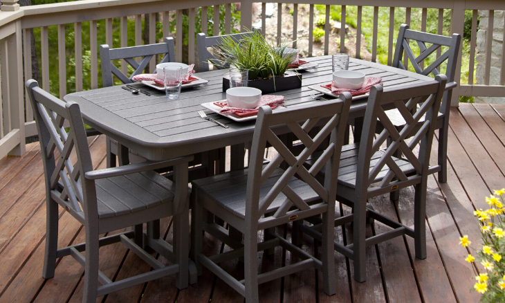 POLYWOOD Chippendale 7-Piece Dining Set – All Backyard Fun