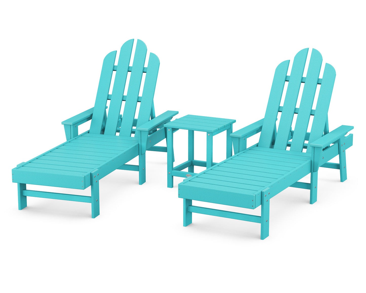 POLYWOOD Long Island Chaise 3-Piece Set