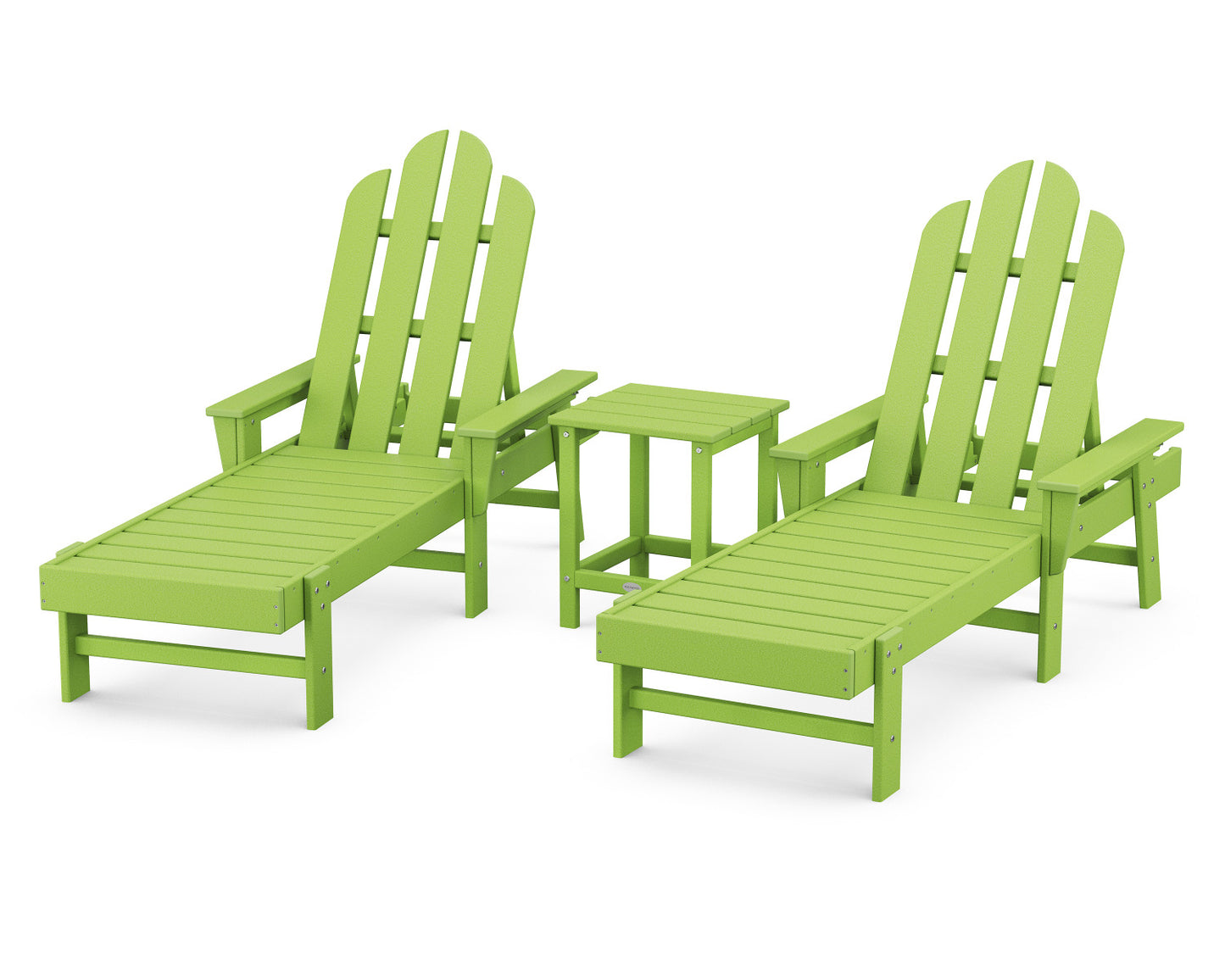 POLYWOOD Long Island Chaise 3-Piece Set