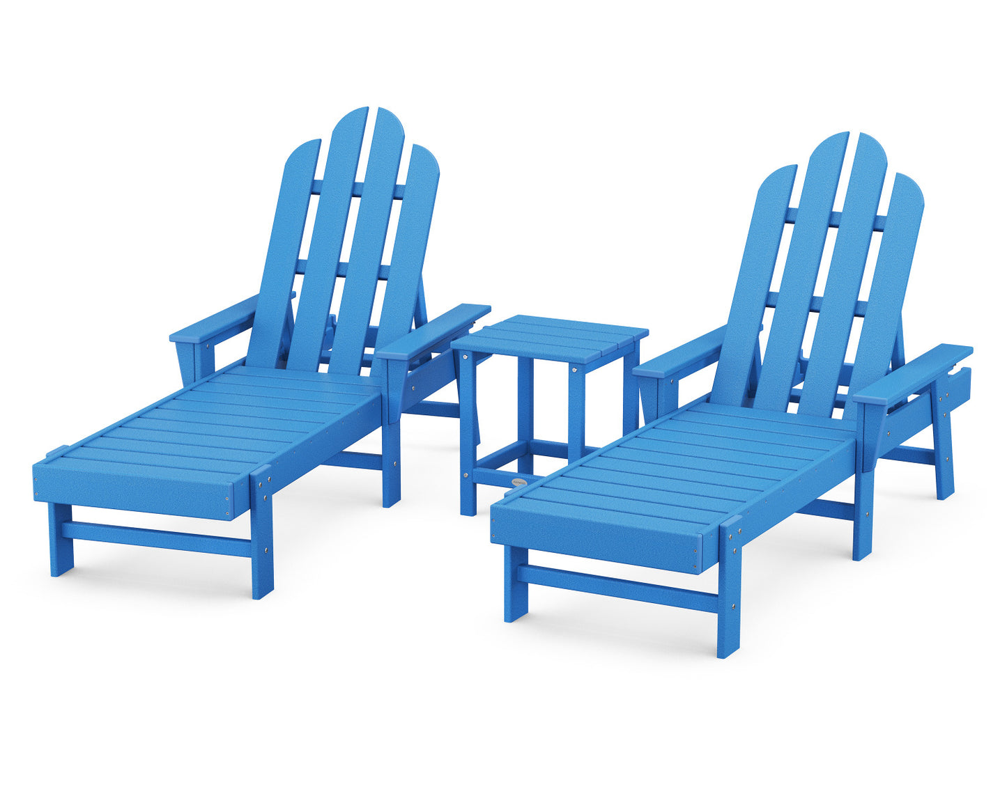 POLYWOOD Long Island Chaise 3-Piece Set