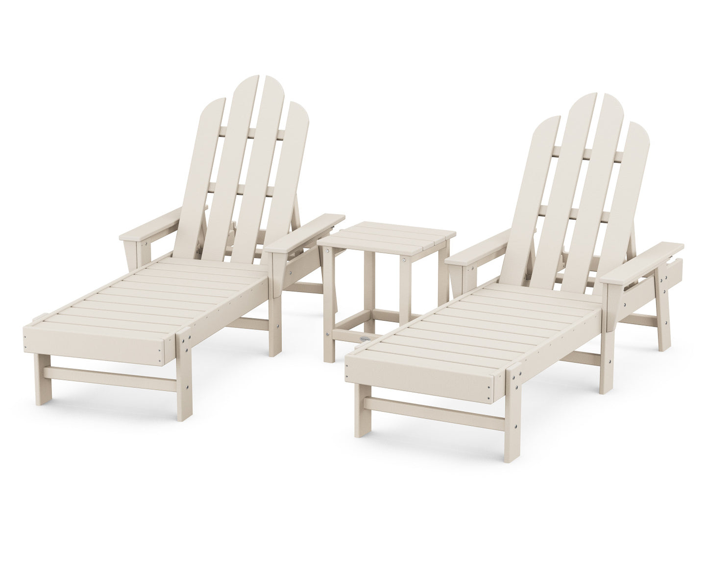 POLYWOOD Long Island Chaise 3-Piece Set