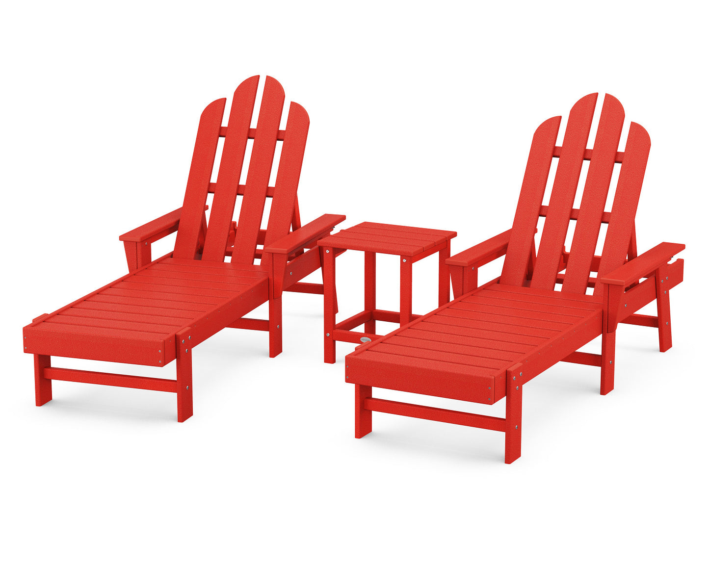 POLYWOOD Long Island Chaise 3-Piece Set