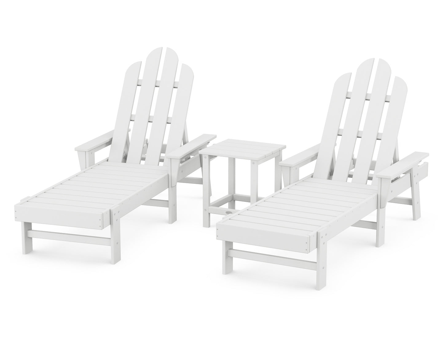 POLYWOOD Long Island Chaise 3-Piece Set