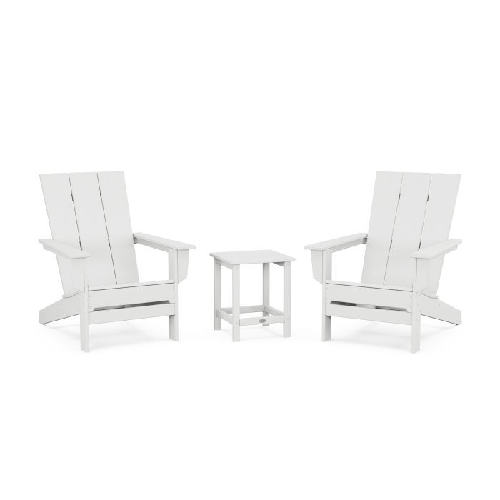 Polywood 3-Piece Modern Studio Adirondack Set