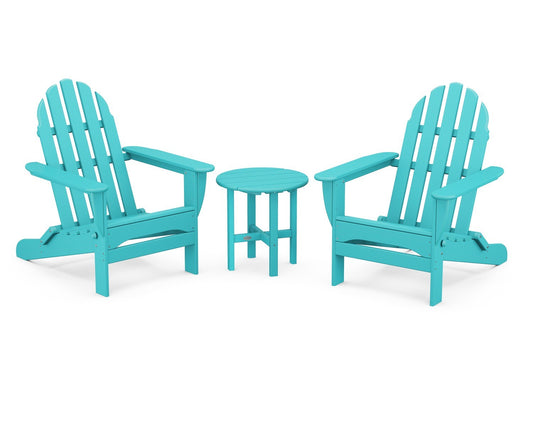 POLYWOOD Classic Folding Adirondack 3-Piece Set