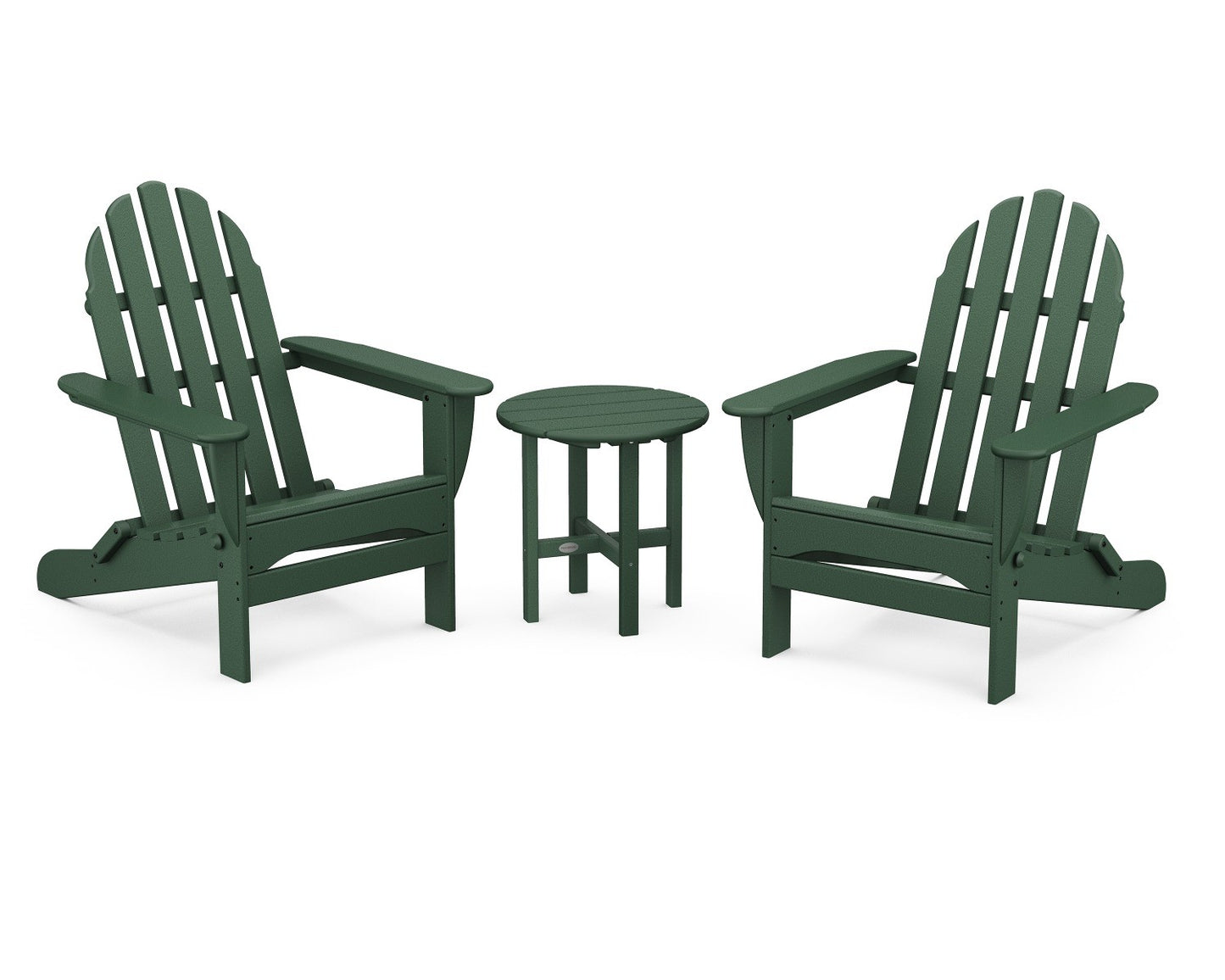 POLYWOOD Classic Folding Adirondack 3-Piece Set