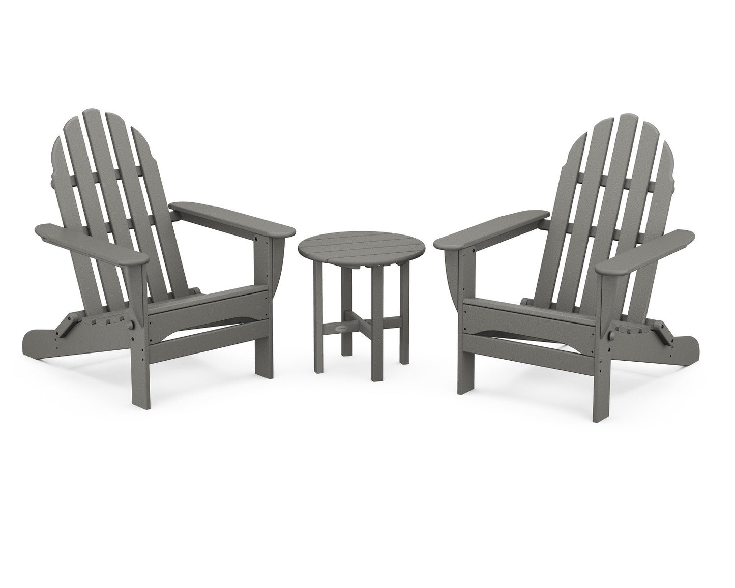 POLYWOOD Classic Folding Adirondack 3-Piece Set