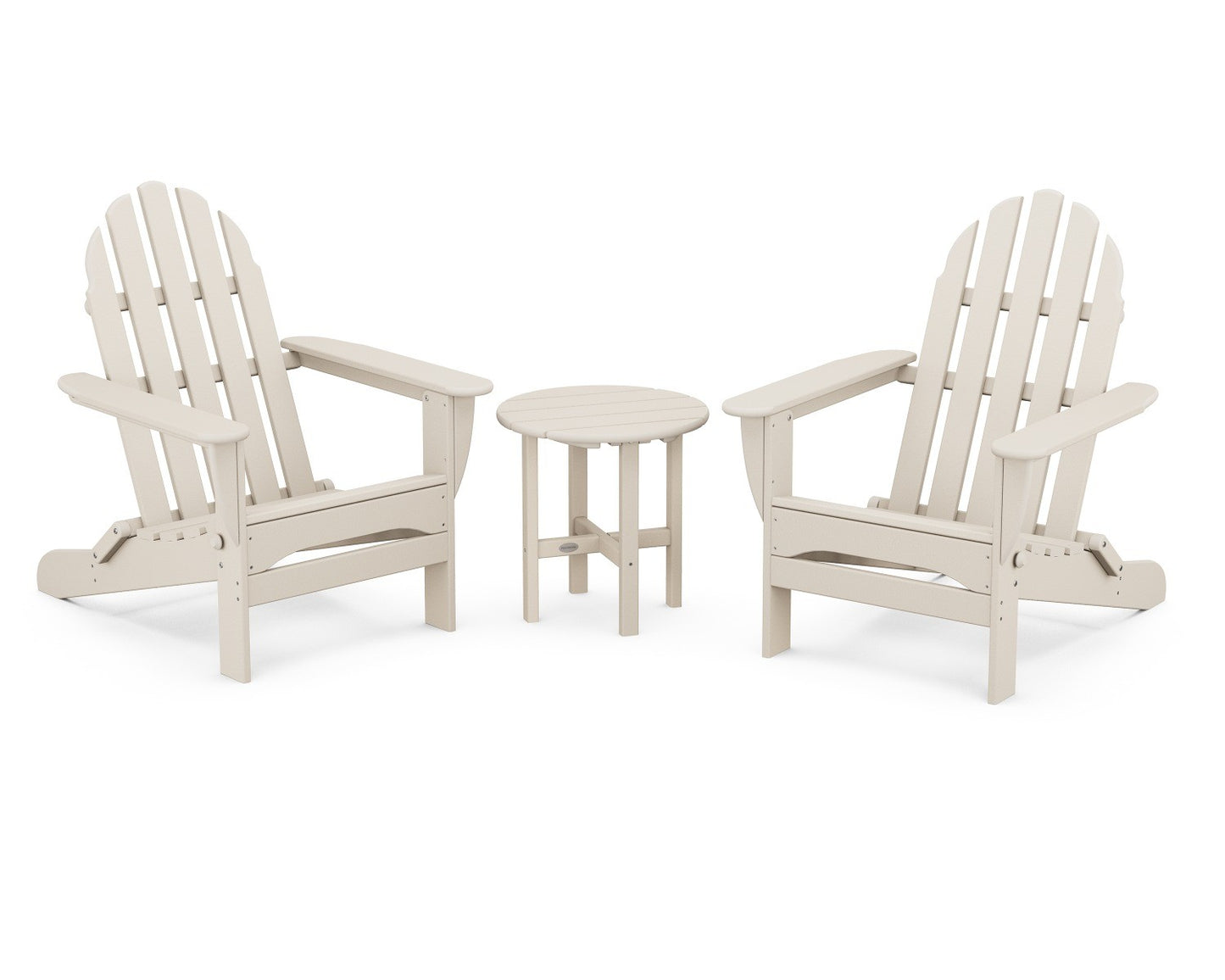 POLYWOOD Classic Folding Adirondack 3-Piece Set