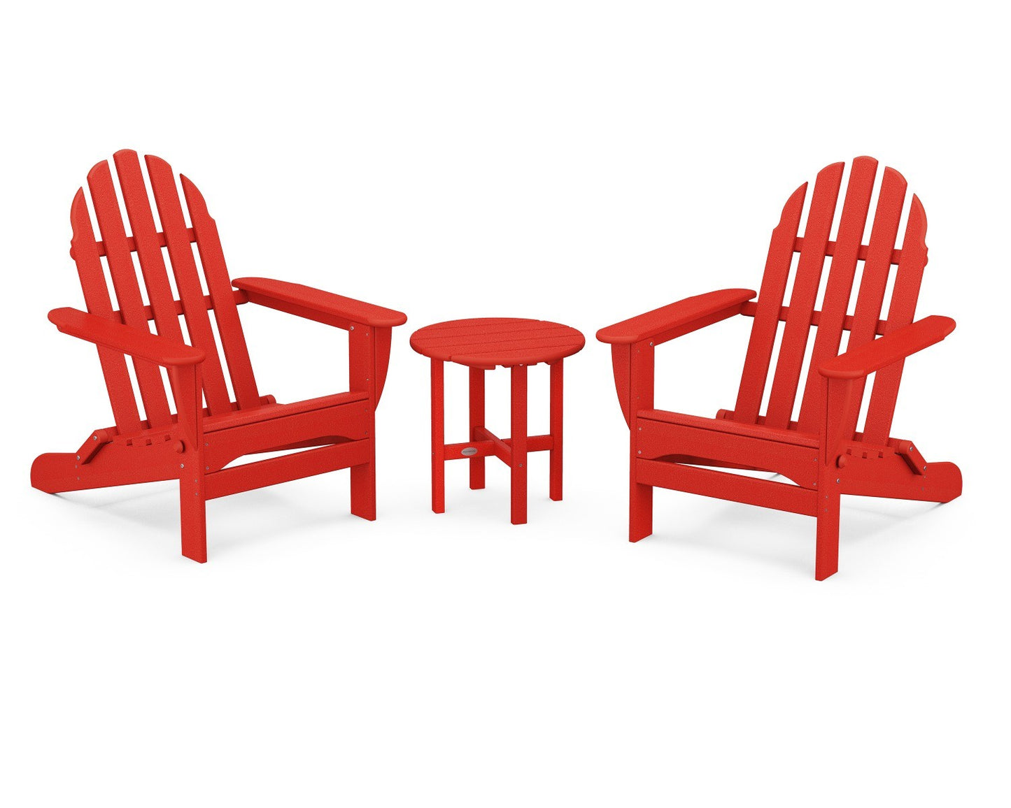 POLYWOOD Classic Folding Adirondack 3-Piece Set