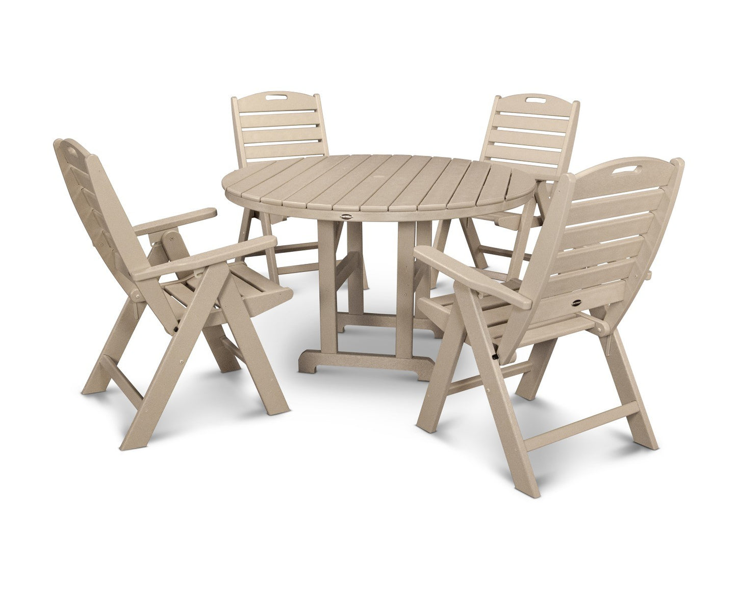 POLYWOOD Nautical 3-Piece Adirondack Set