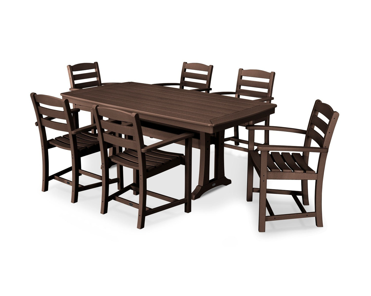 POLYWOOD 7 Piece La Casa Arm Chair Dining Set