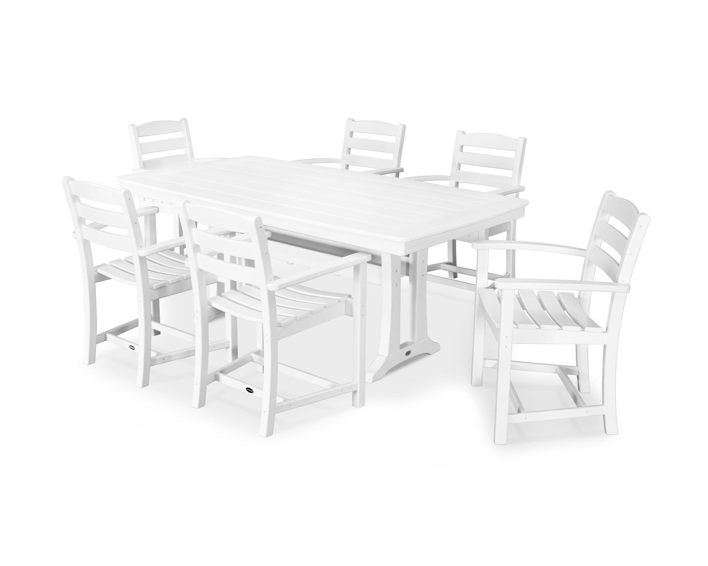 POLYWOOD 7 Piece La Casa Arm Chair Dining Set