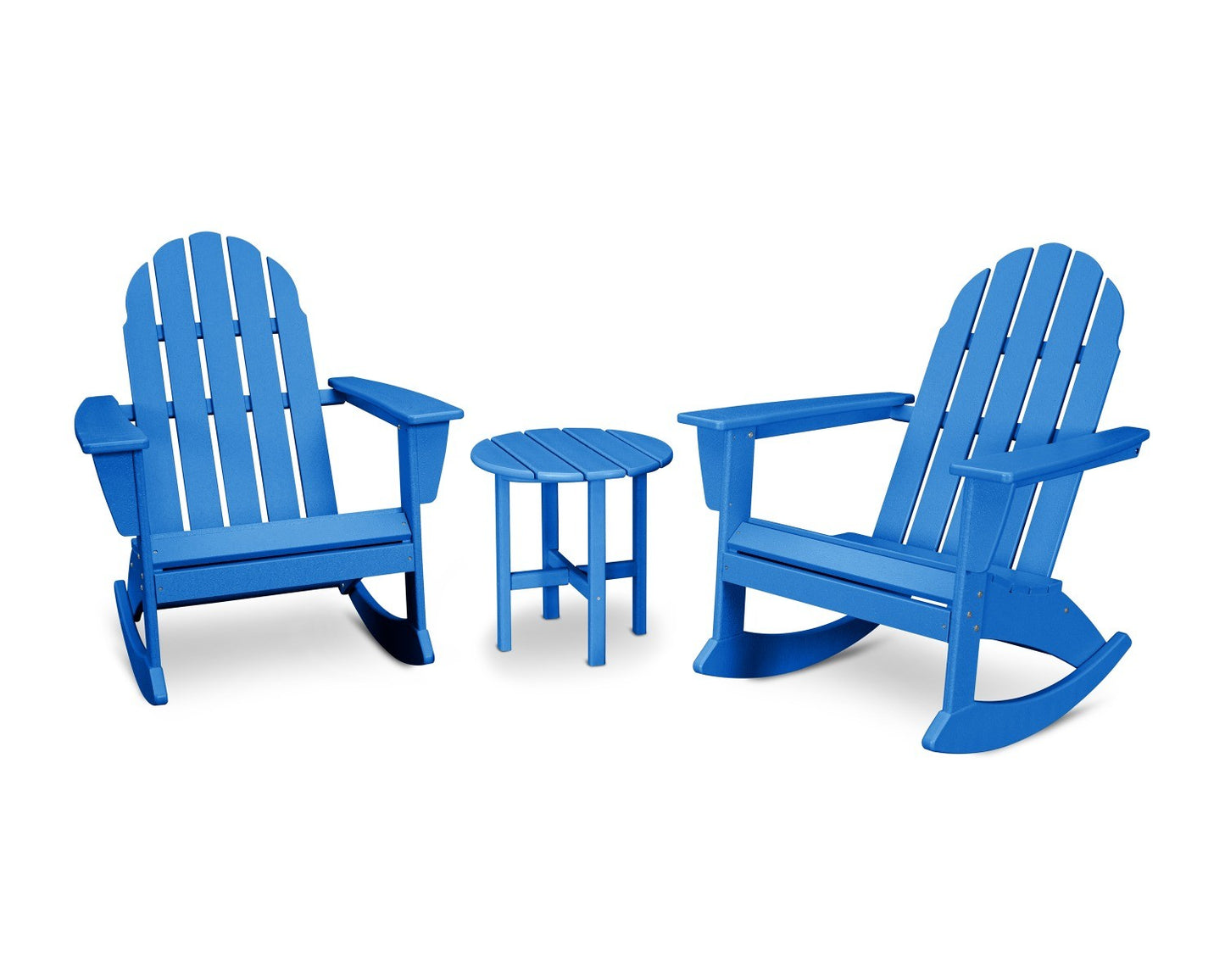 POLYWOOD Vineyard 3-Piece Adirondack Rocking Chair Set