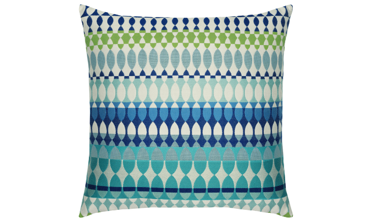Elaine Smith Outdoor Modern Oval Ocean Pillow – All Backyard Fun
