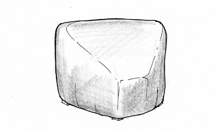 Outdoor Ratana Curved Sectional Cover