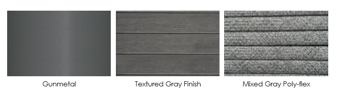 Sample of the finishes on the Palm Cay Collection