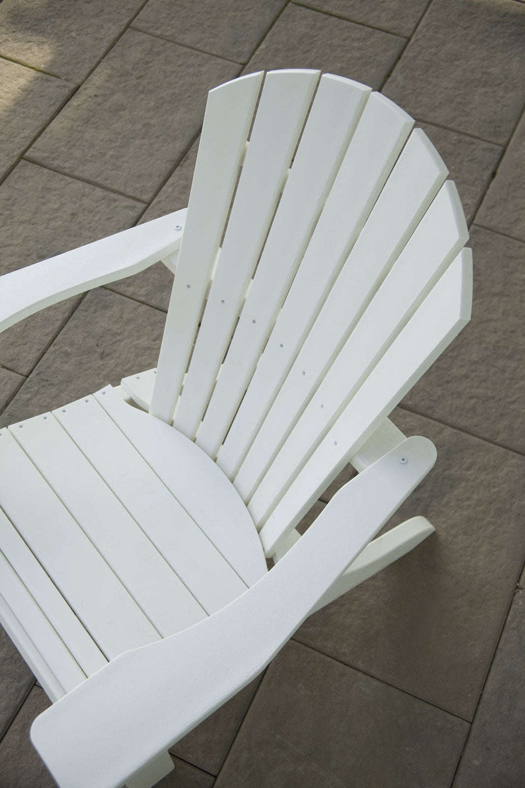 POLYWOOD Seashell Recycled Plastic Adirondack Chair