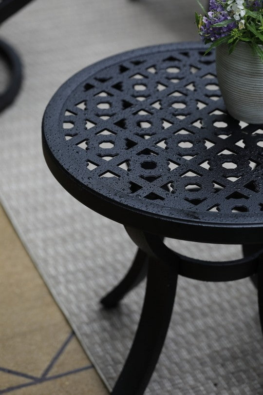 Close up of end table