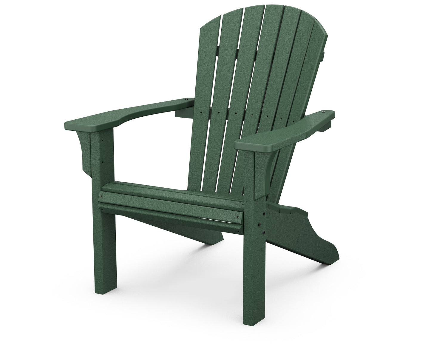 POLYWOOD Seashell Recycled Plastic Adirondack Chair