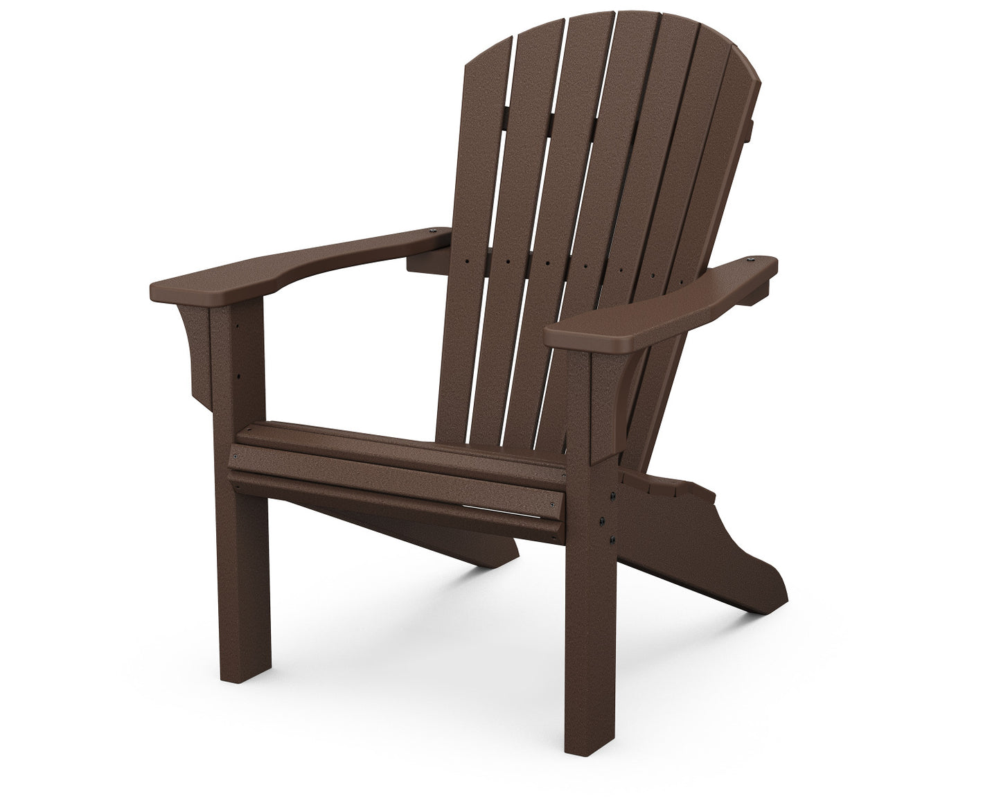 POLYWOOD Seashell Recycled Plastic Adirondack Chair