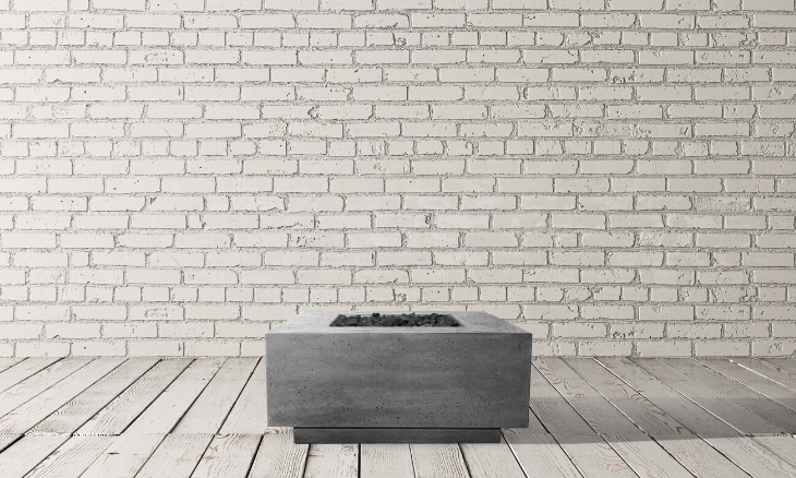 Prism Tavola 2 Concrete Fire Table Square