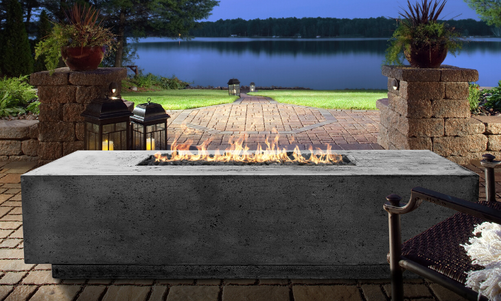 Prism Tavola 4 Concrete Fire Table
