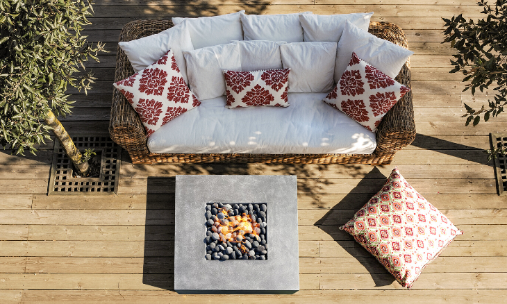 Prism Tavola 42 Concrete Fire Table