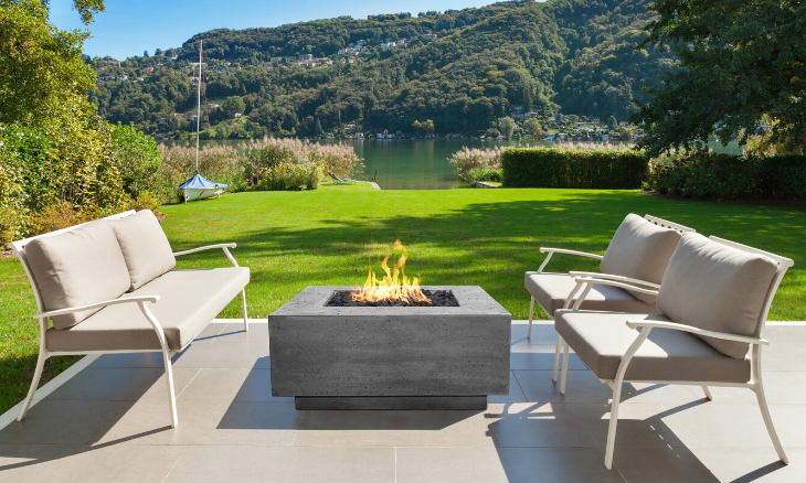 Prism Tavola 42 Concrete Fire Table