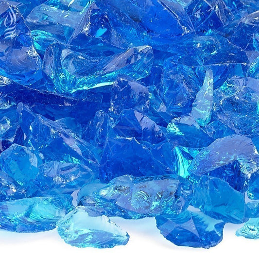 Fire Pit Fireplace Fire Glass Turquoise