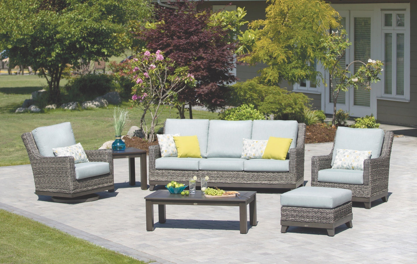 Boston Wicker 5pc Furniture Set