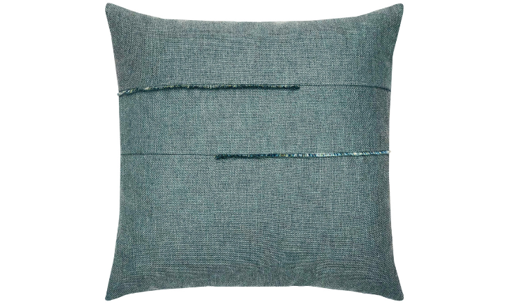 Outdoor Micro Fringe Seaglass Pillow