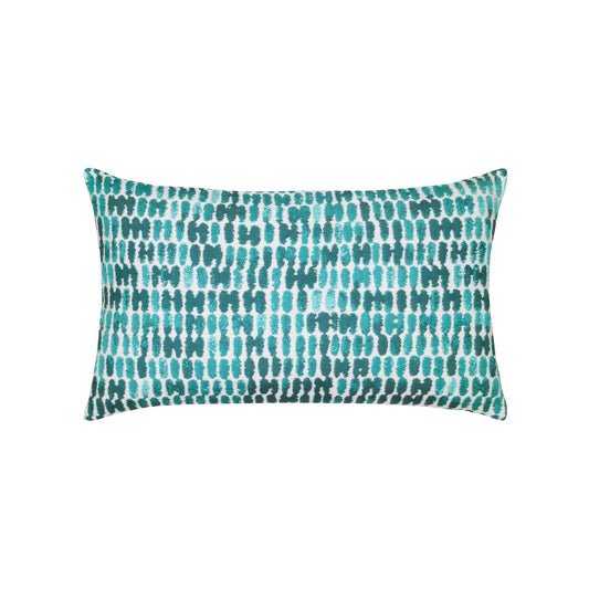Elaine Smith Thumbprint Aruba Outdoor Pillow 12" x 20"