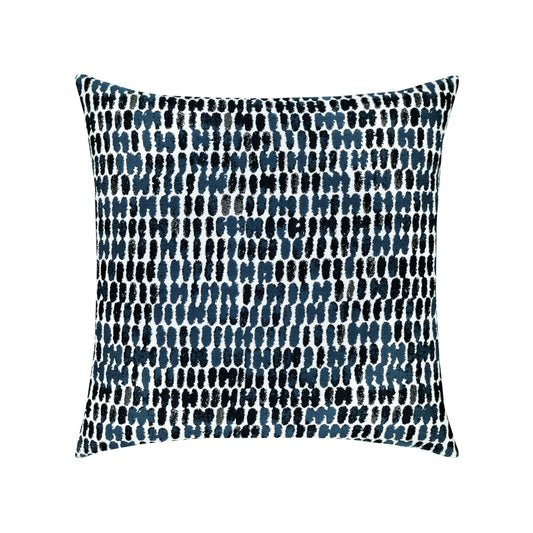 Elaine Smith Thumbprint Indigo Outdoor Pillow 20" x 20"