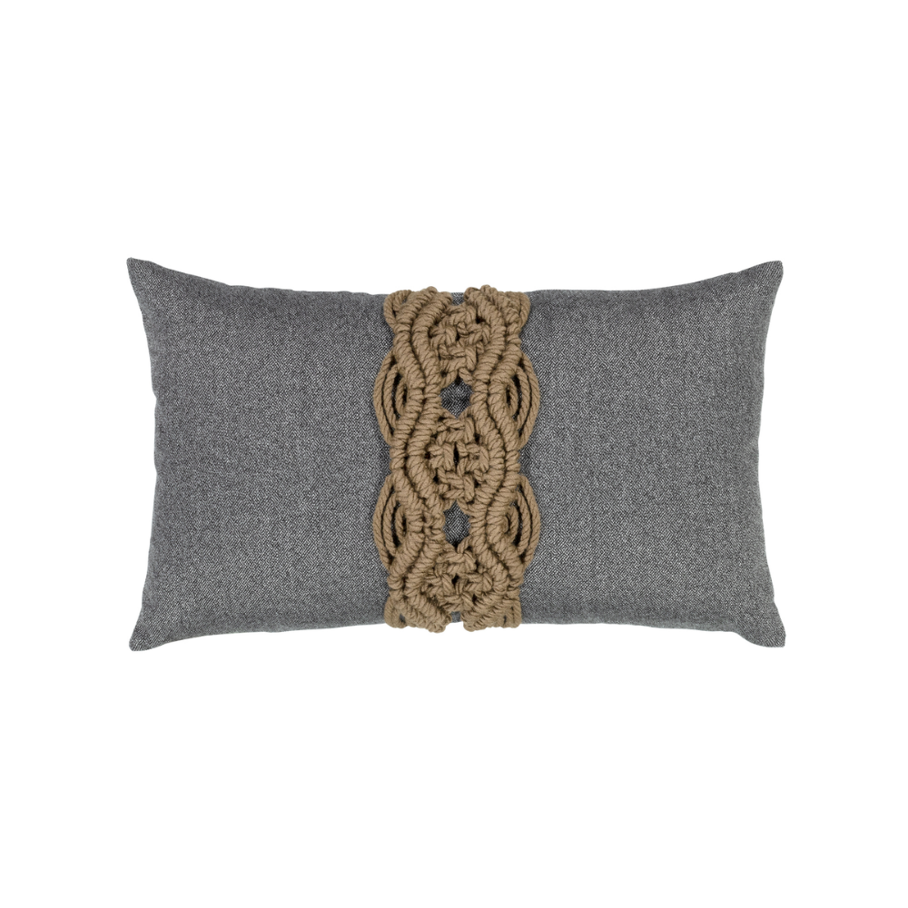 Elaine Smith 20" x 12" Palomar Cafe Sunbrella Outdoor Lumbar Pillow