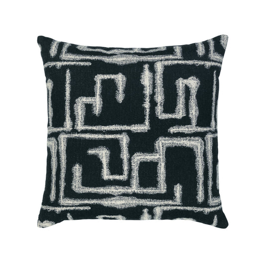 Elaine Smith Kasai Ebony Outdoor Pillow 20" x 20"
