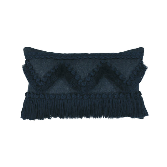 Elaine Smith Tavarua Indigo Outdoor Pillow 12" x 20"