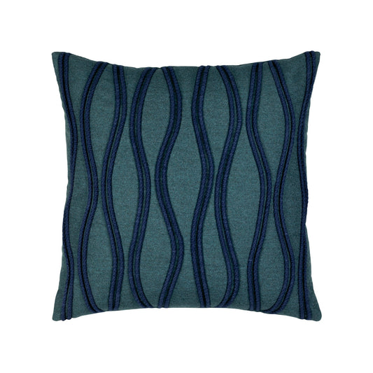 Elaine Smith Ripple Deep Sea Outdoor Pillow 20" x 20"