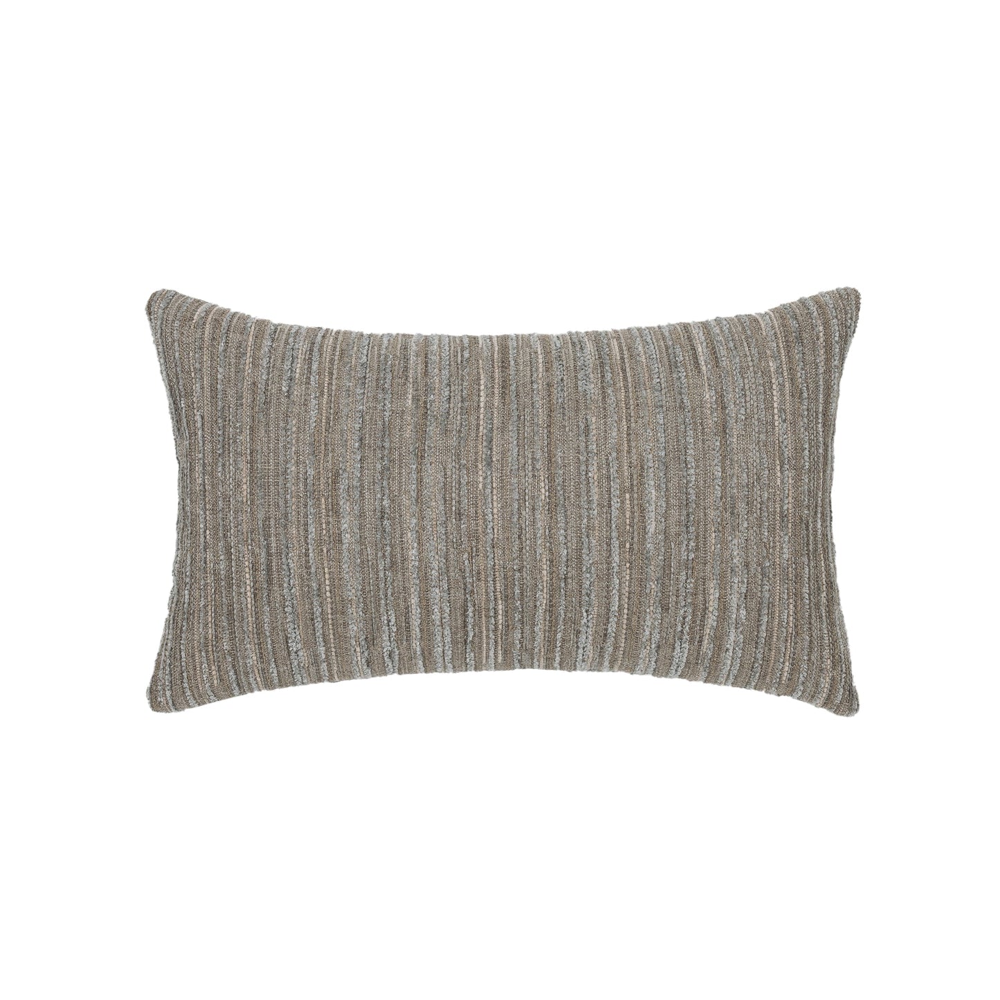Elaine Smith Luxe Stripe Pewter Outdoor Pillow 12" x 20"