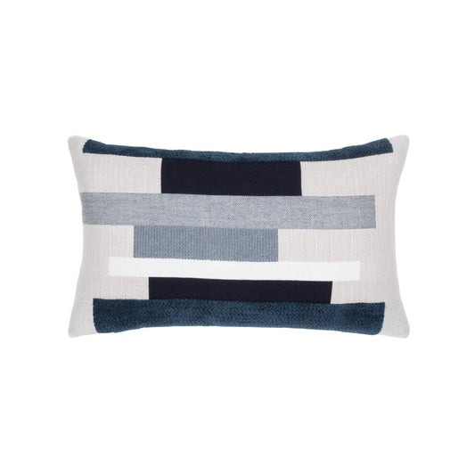 Elaine Smith Energy Blues Outdoor Pillow 12" x 20"