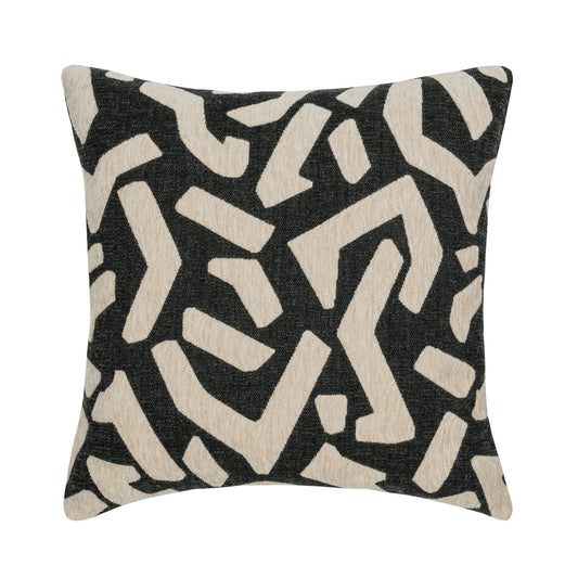 Elaine Smith Fascination Charcoal* Outdoor Pillow 22" x 22"