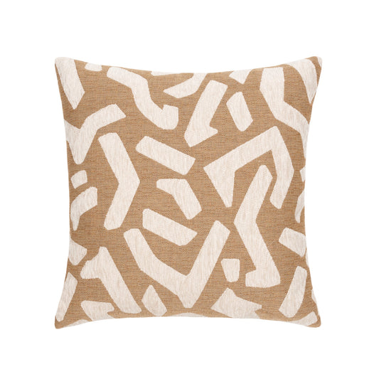 Elaine Smith Fascination Caramel Outdoor Pillow 20" x 20"
