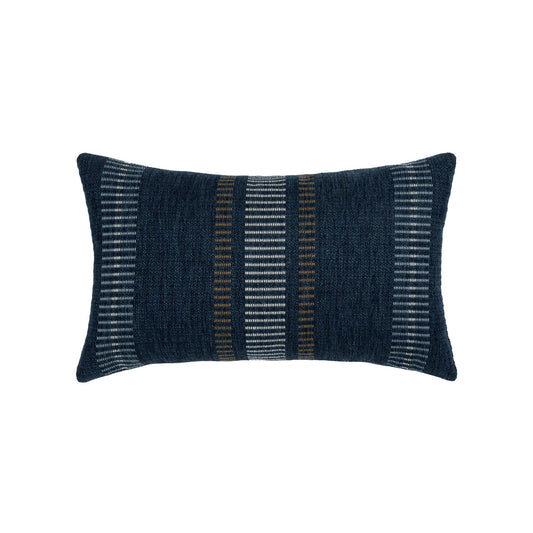 Elaine Smith Journey Indigo Outdoor Pillow 12" x 20"